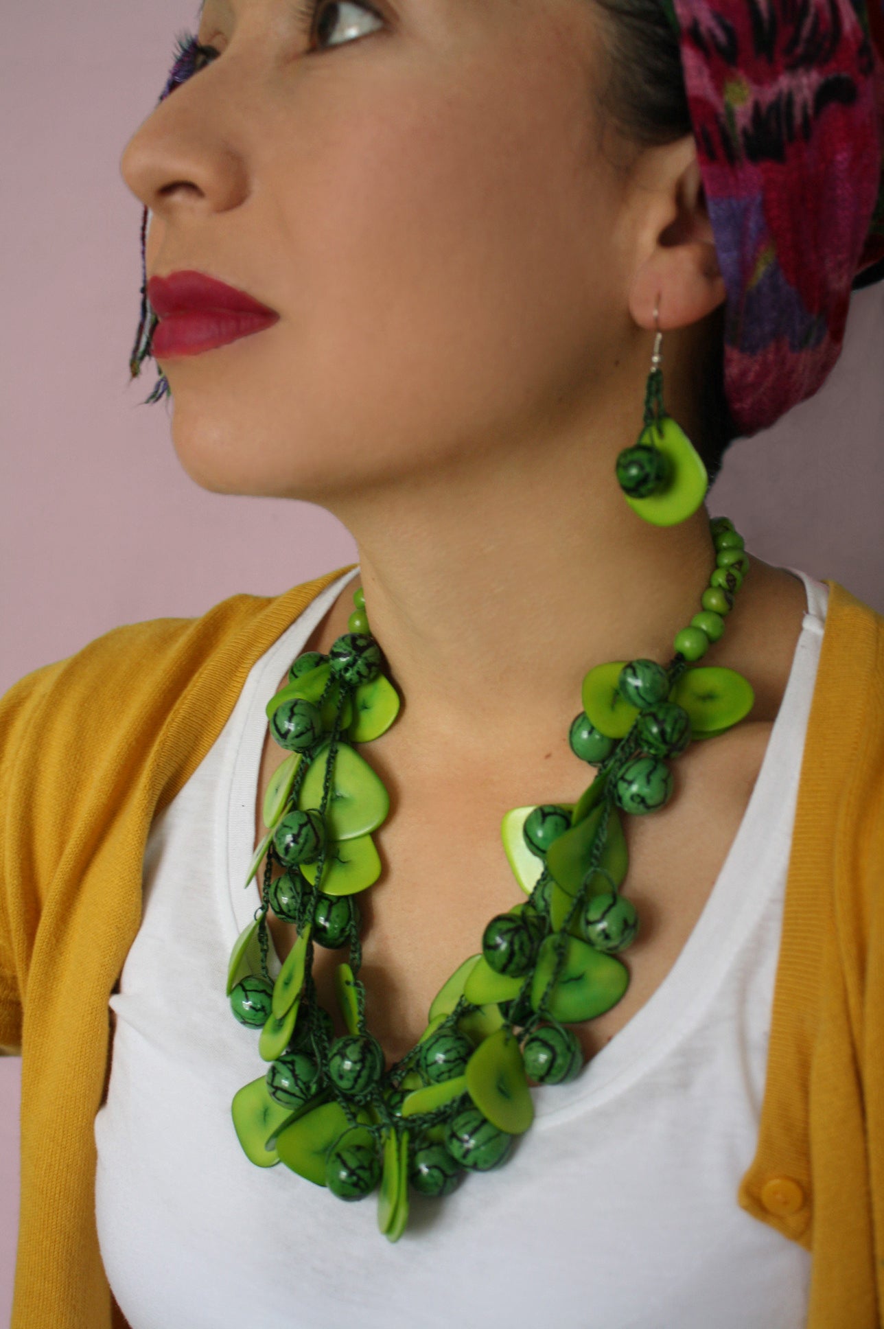 Green Chunky Necklace